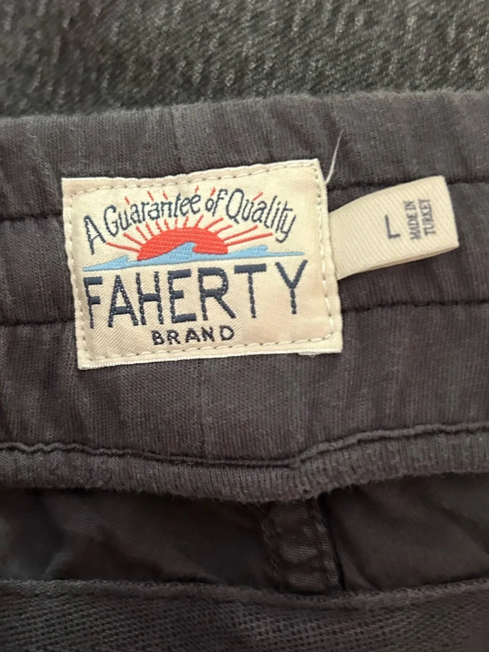 Faherty Weekend Shorts Size Large Dark Grey